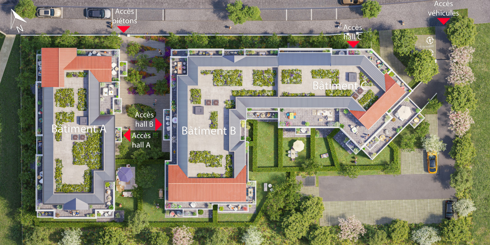 appartement neuf plan de masse Hamo à Igny