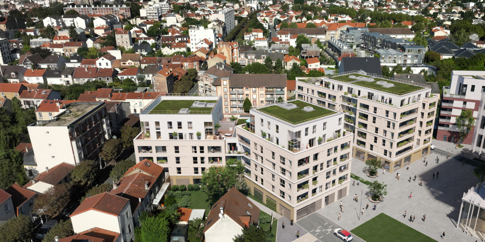 vue aerienne lumine & sens 2 à fontenay-ss-bois 