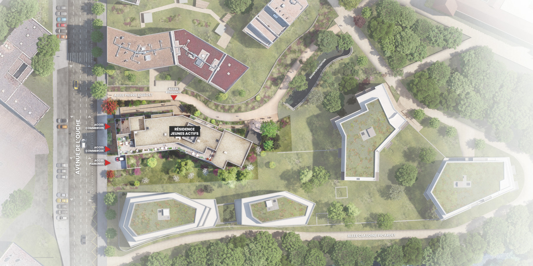 appartement neuf plan masse les climats à dijon