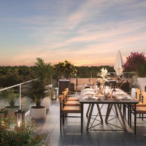 appartements neufs pers de la terrasse de la résidence Domaine des Prunais à Villiers sur Marne