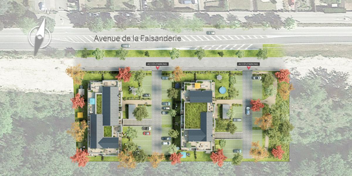 Plan masse L'orée à Compiègne