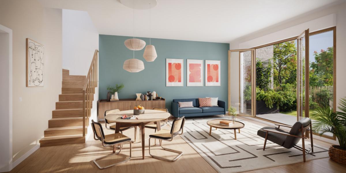 appartement neuf pers interieure Venelles du Landy à St Denis